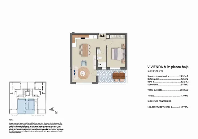 Apartamento de 1 dormitorio de planta baja a la venta a 140 m de la playa en Torre de la Horadada — 26