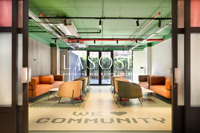 Precioso studio en un lujoso coliving a pocos metros de la playa de Bogatell — 20