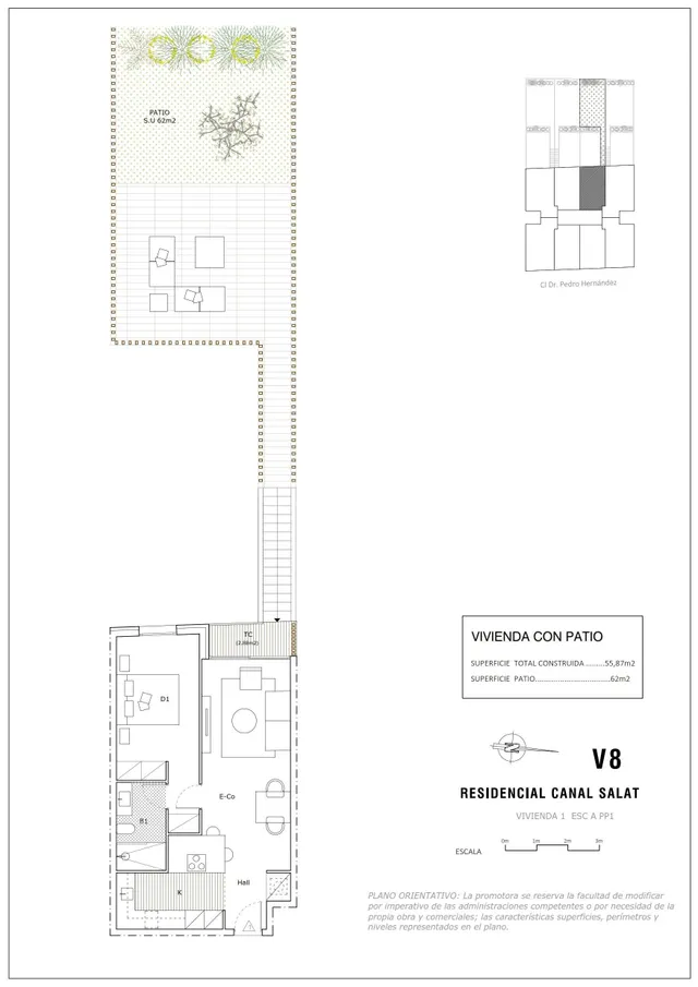 Piso de nueva promoción con patio privado de 62 m2 - foto 4