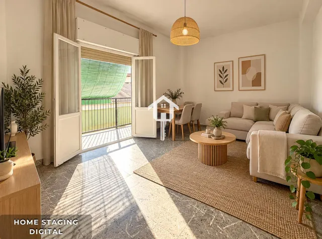 Piso en venta en Alicante, zona de la florida. 77m2, 3 habitaciones, 1 baño, balcón, galería. 2da planta con ascensor. — 27