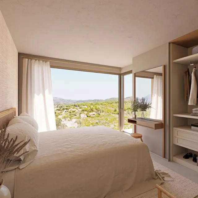 Villas de arquitectura organica de 3 dormitorios a la venta en Lliber, Costa Blanca. — 10