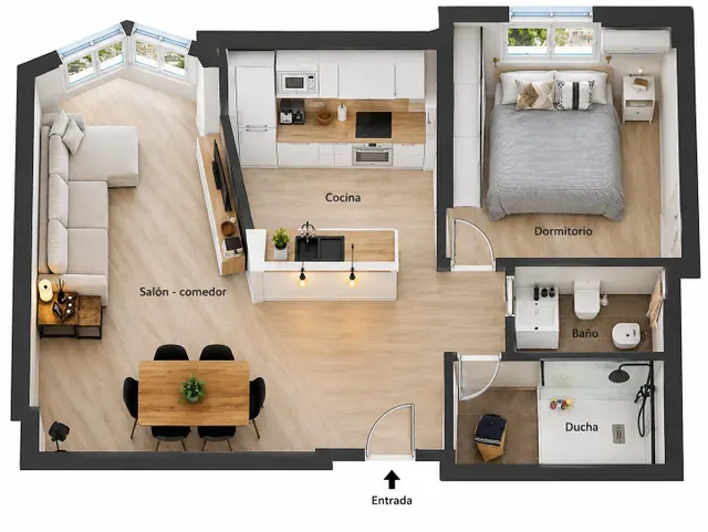 Piso reformado de 1 habitación en Son Forteza – Ideal para inversores — 16