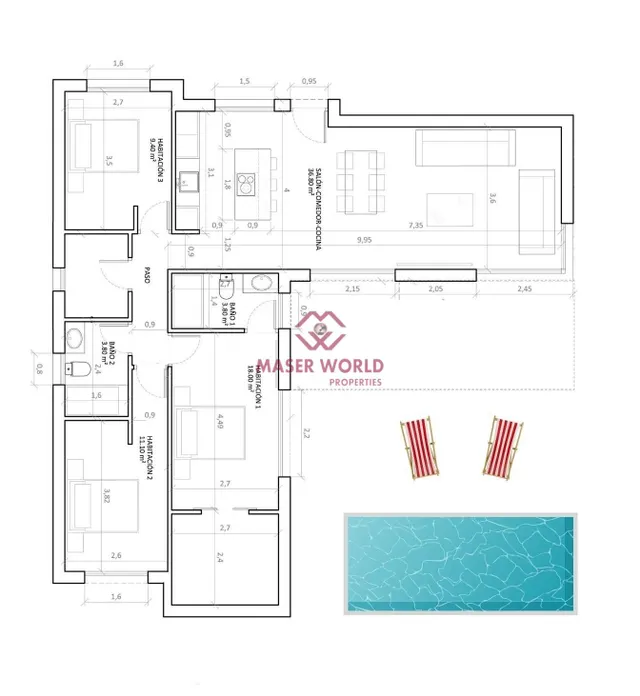 VILLAS DE OBRA NUEVA CON PISCINA EN HONDON DE LAS NIEVES — 10
