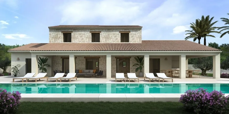 Magnífica villa de 4 dormitorios con piscina privada a la venta en Teulada