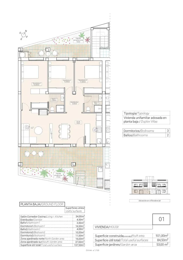 BUNGALOWS DE OBRA NUEVA EN HONDON DE LAS NIEVES — 7