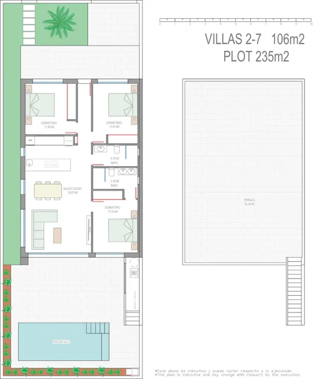 Villa 3 habitaciones 106m² en venta - Serena Golf — 38