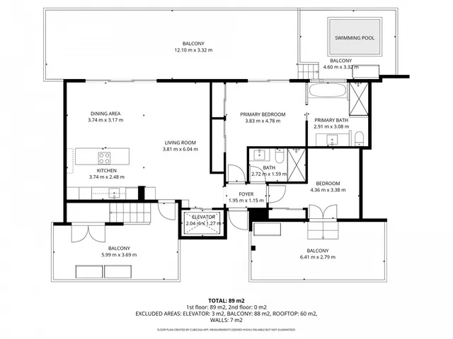 Ático 2 habitaciones 114m² en venta - Riviera del sol — 43