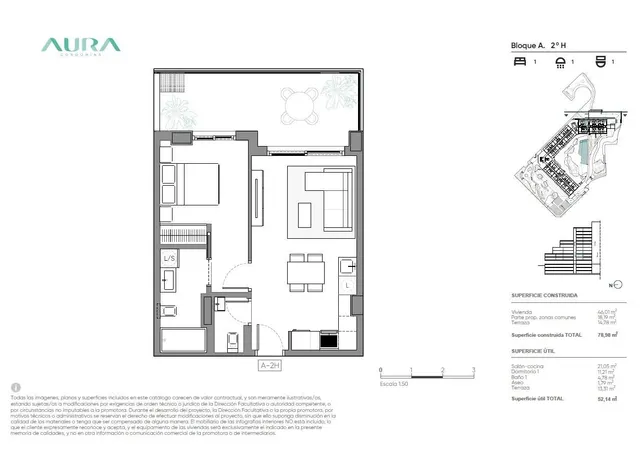 Apartamento con terraza, garaje y piscina en Condomina. — 19