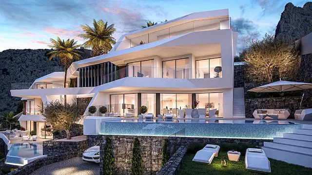 Nuevo proyecto de 4 villas de lujo de estilo moderno con vistas al mar y piscina privada. — 5