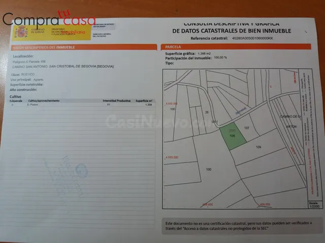 VENTA.-.LOTE DE FINCAS RUSTICAS EN SAN CRISTOBAL-SEGOVIA - foto 2