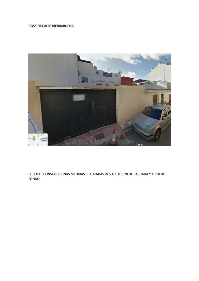 Solar urbano edificable, alta rentabilidad para pisos turísticos. — 2