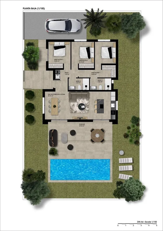 VILLAS DE OBRA NUEVA EN HONDON DE LAS NIEVES — 14