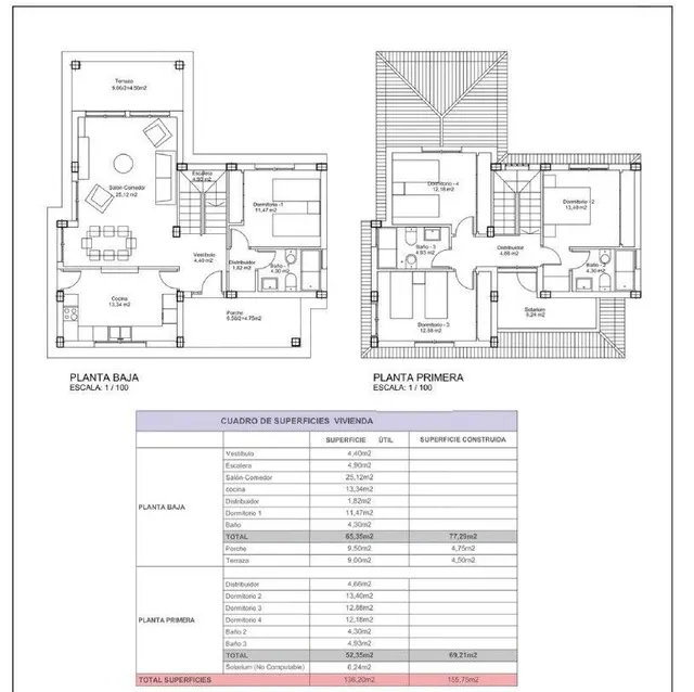 Villas de nueva construcción en amplias parcelas de más de 500 m2 en Lorca — 10
