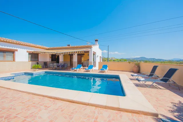 ▷Villa De Una Sola Planta con Piscina y vistas al Peñon en Calpe, Costa Blanca. — 14