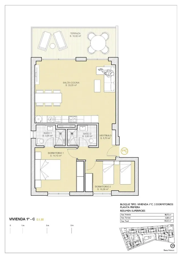 Apartamento 2 habitaciones 88m² en venta - Seascape resort — 19