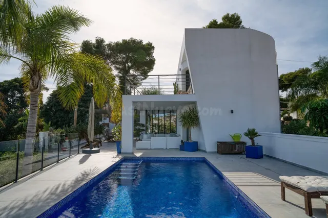 Villa moderna con vistas al mar en Benissa Costa — 4