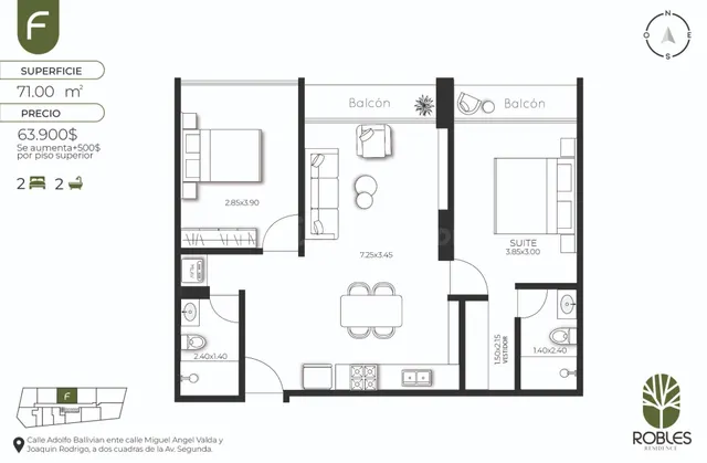 70.290 $us Departamentos, En PREVENTA próximo Final America  - foto 2