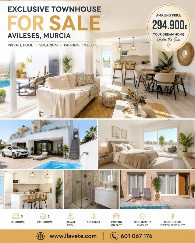 TU NUEVO HOGAR EN AVILESES (MURCIA): LUJO, DISEÑO Y CALIDAD 