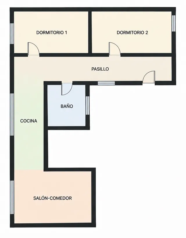 Elegante piso completamente reformado de 68 m2 en el corazón de Barcelona — 16