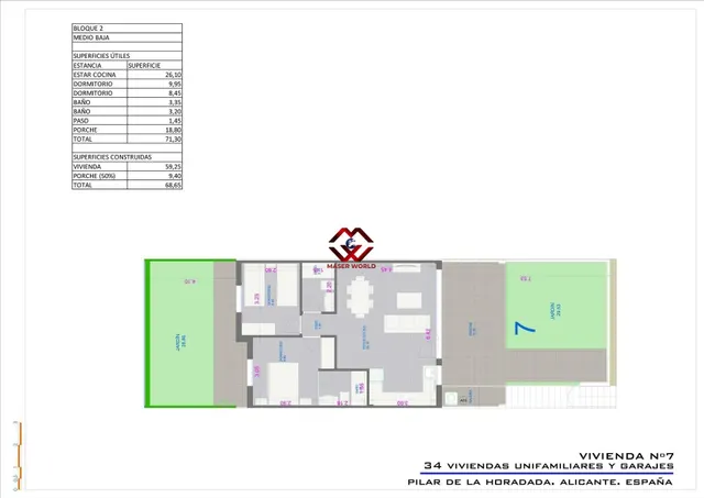 Bungalows de nueva construcción con jardín o solárium cerca de la playa en Pilar de la Horadada — 50