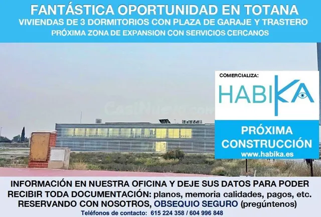 OBRA NUEVA EN TOTANA, NO COBRAMOS HONORARIOS!!!!