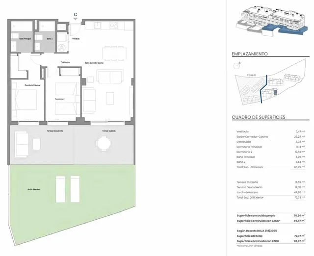 Apartamento planta baja de 2 dormitorios y 2 baños con vistas al mar. Mijas Costa — 12