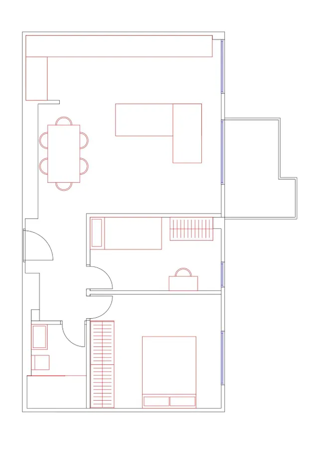 Ático con vistas al mar y solárium privado de 76 m2 en Coveta Fumá. — 31