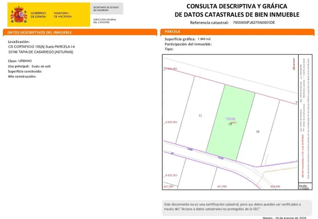 Tres parcelas edificables en venta en el cortaficio – Tapia de Casariego — 7