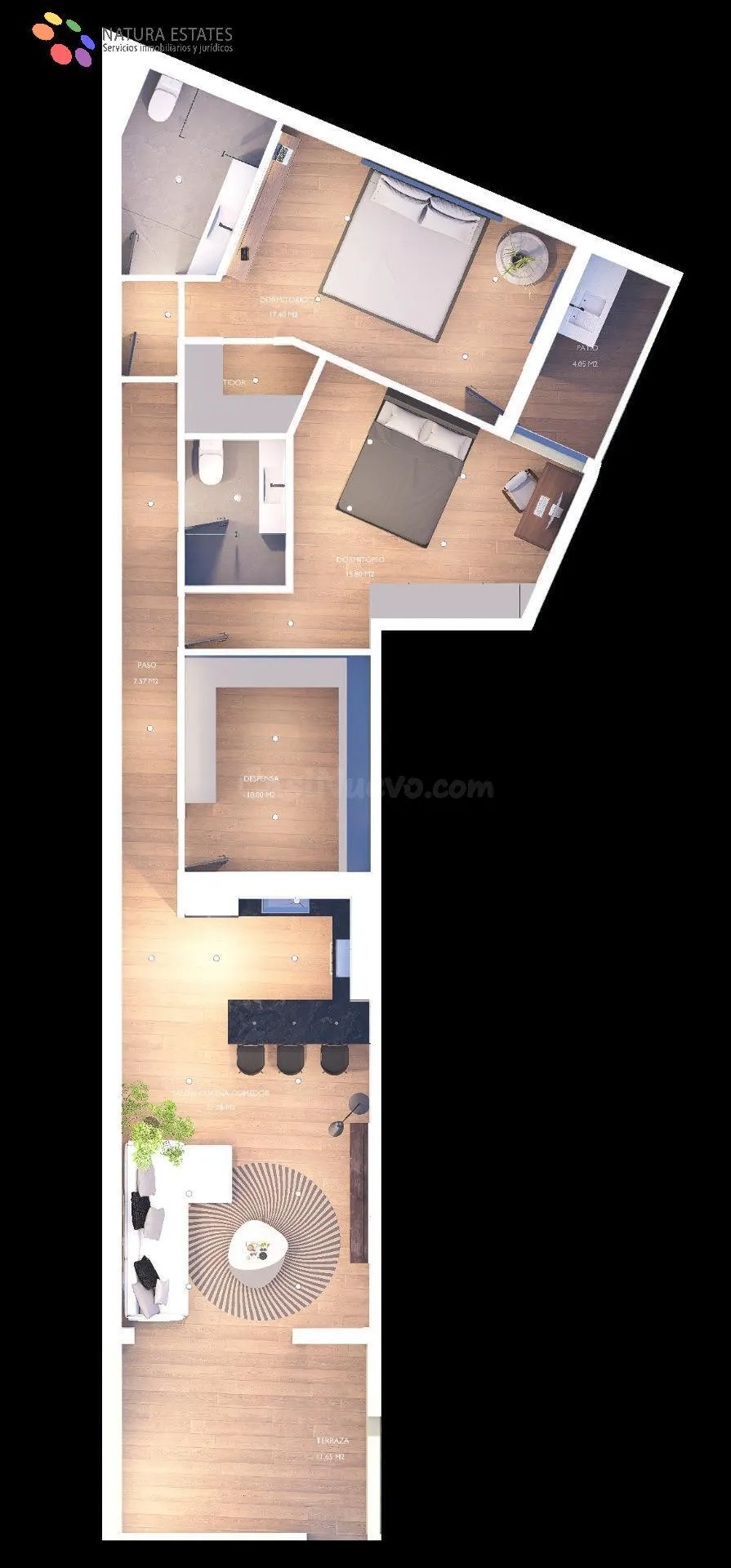 APARTAMENTO EN PRIMERA PLANTA 2+2. LA LUZ LO DEFINE.