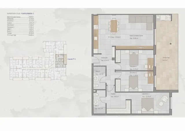 Apartamento 3 habitaciones 107m² en venta - Torrepacheco — 7