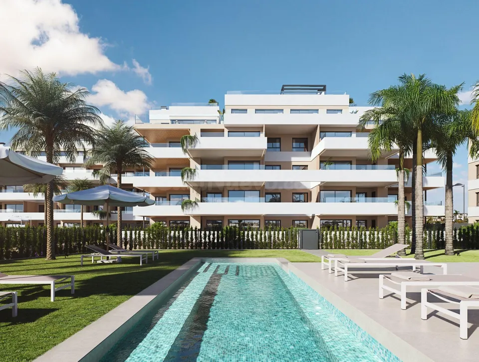 Apartamento de lujo de 3 dormitorios en venta en el Santa Rosalia Lake and Life Resort(Murcia)