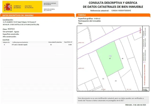Terreno rural en venta - Partida entrilles - foto 3