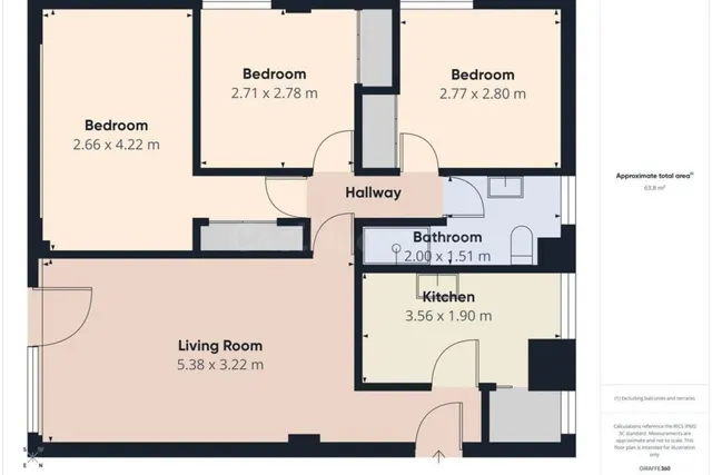 Apartamento 3 habitaciones 63m² en venta - Centro — 24