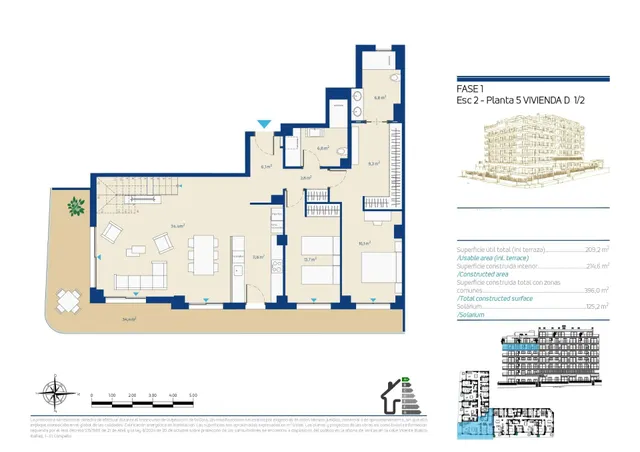 Ático 4 habitaciones 280m² en venta - Centro — 28