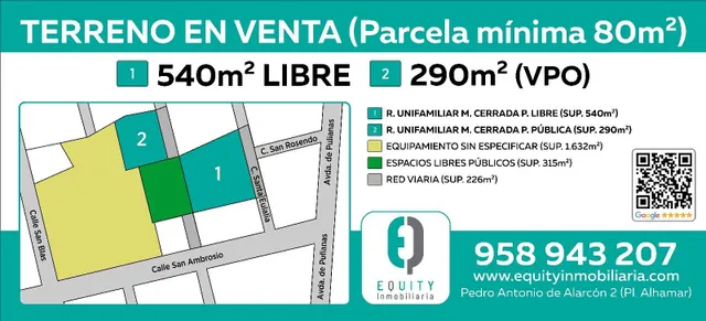 TERRENOS EN C/ ROSENDO GRANADA