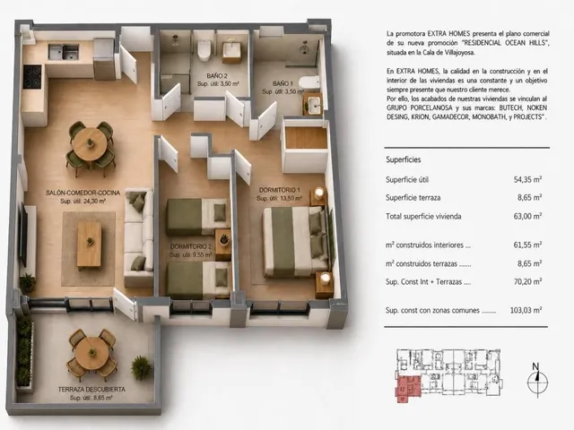 Apartamento 2 habitaciones 106m² en venta - Cala de Villajoyosa — 18