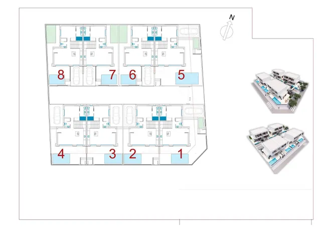 Pareado de obra nueva con piscina privada y jardín en Dolores — 29