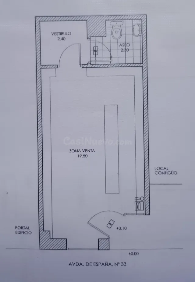 SE ALQUILA LOCAL A PIE DE CALLE EN AV/DE ESPAÑA — 3