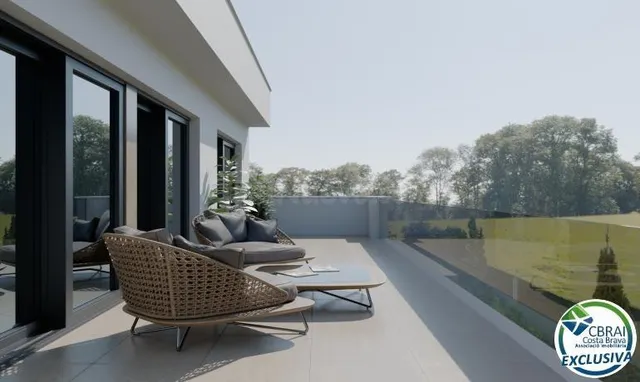 Villa en construcción, eficiencia y confort