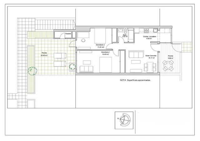 Apartamento 2 habitaciones 58m² en venta - Villamartín-Las Filipinas — 35