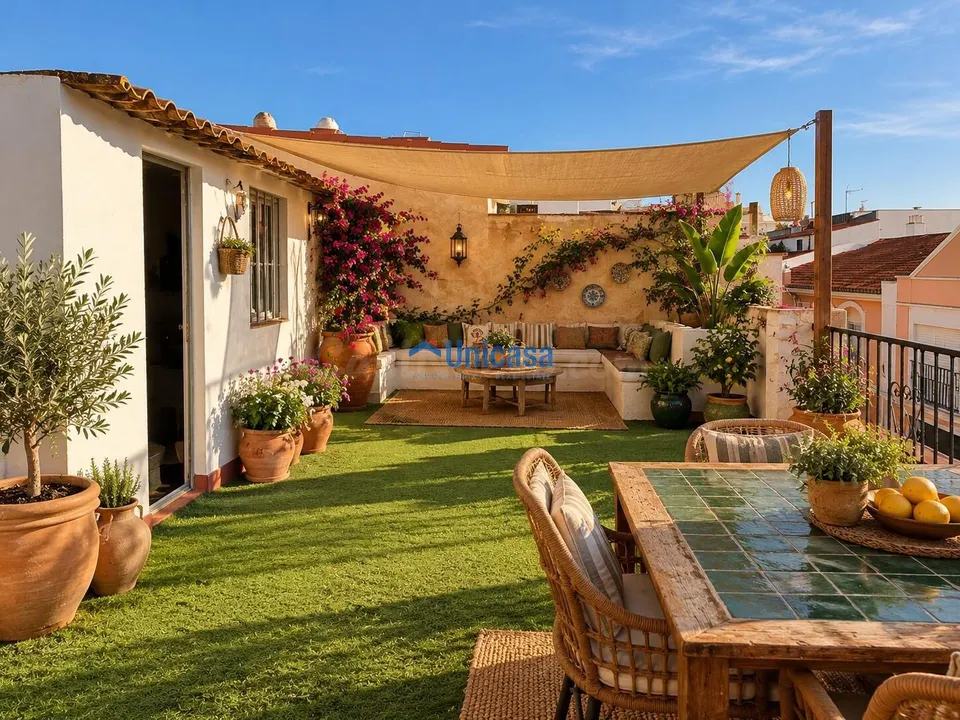 Casa mata de 113 m2 con amplio solárium en colonia santa inés – para reformar