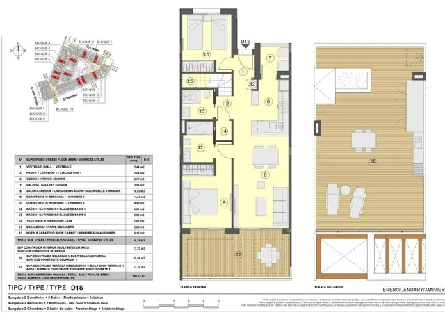 Apartamento 2 habitaciones 94m² en venta - Los balcones — 9
