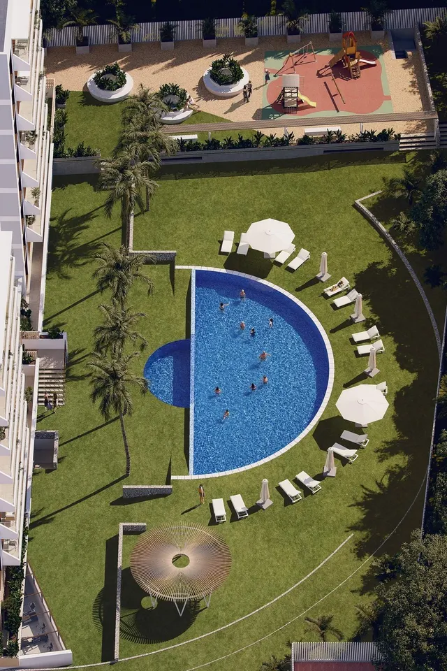 Residencial de nueva construcción en Guardamar del Segura con piscina spa gimnasio y coworking cerca del mar — 32
