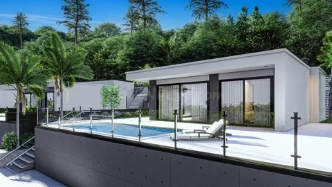 Villa independiente de 3 dormitorios con piscina privada y vistas al mar en Pedreguer (Alicante)
