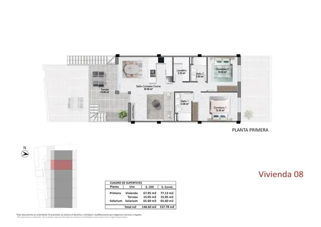 Apartamento 2 habitaciones 164m² en venta - Zona Pueblo — 10