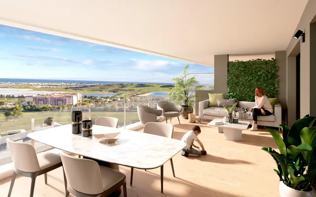 Oasis de Lujo en el Golf: Apartamentos con Gran Terraza y Vi