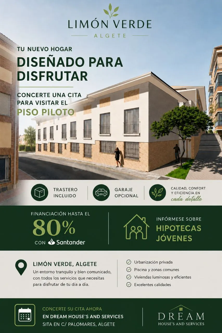 PROMOCIÓN LIMÓN VERDE- ÚNICA OBRA NUEVA EN ALGETE