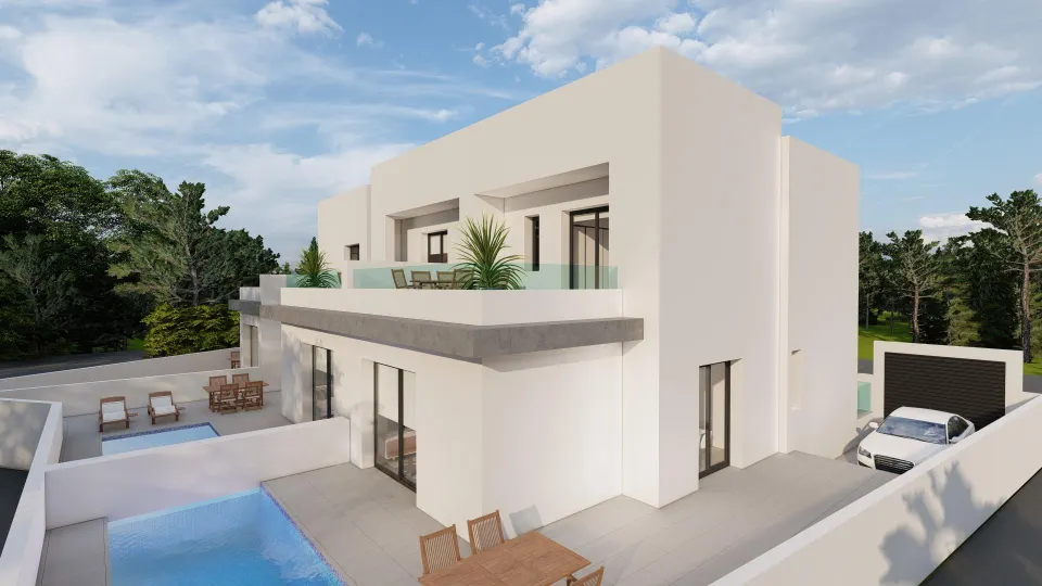 Villas de nueva construcción con piscina privada en Daya Nueva, Costa Blanca