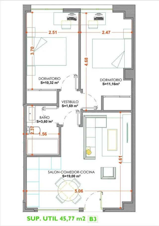 Piso 2 habitaciones en venta - Pizarrales - foto 4