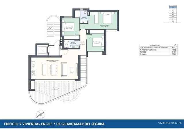 Apartamento 3 habitaciones 91m² en venta - Pueblo — 16